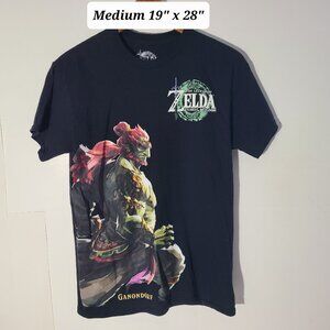 Legend Of Zelda Tears Of The Kingdom Ganondorf Medium Black Promo T-Shirt